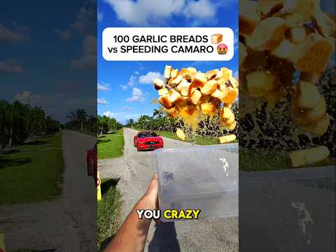Throwing BREAD 🍞 at CAMARO in a School Zone 🤣🤬