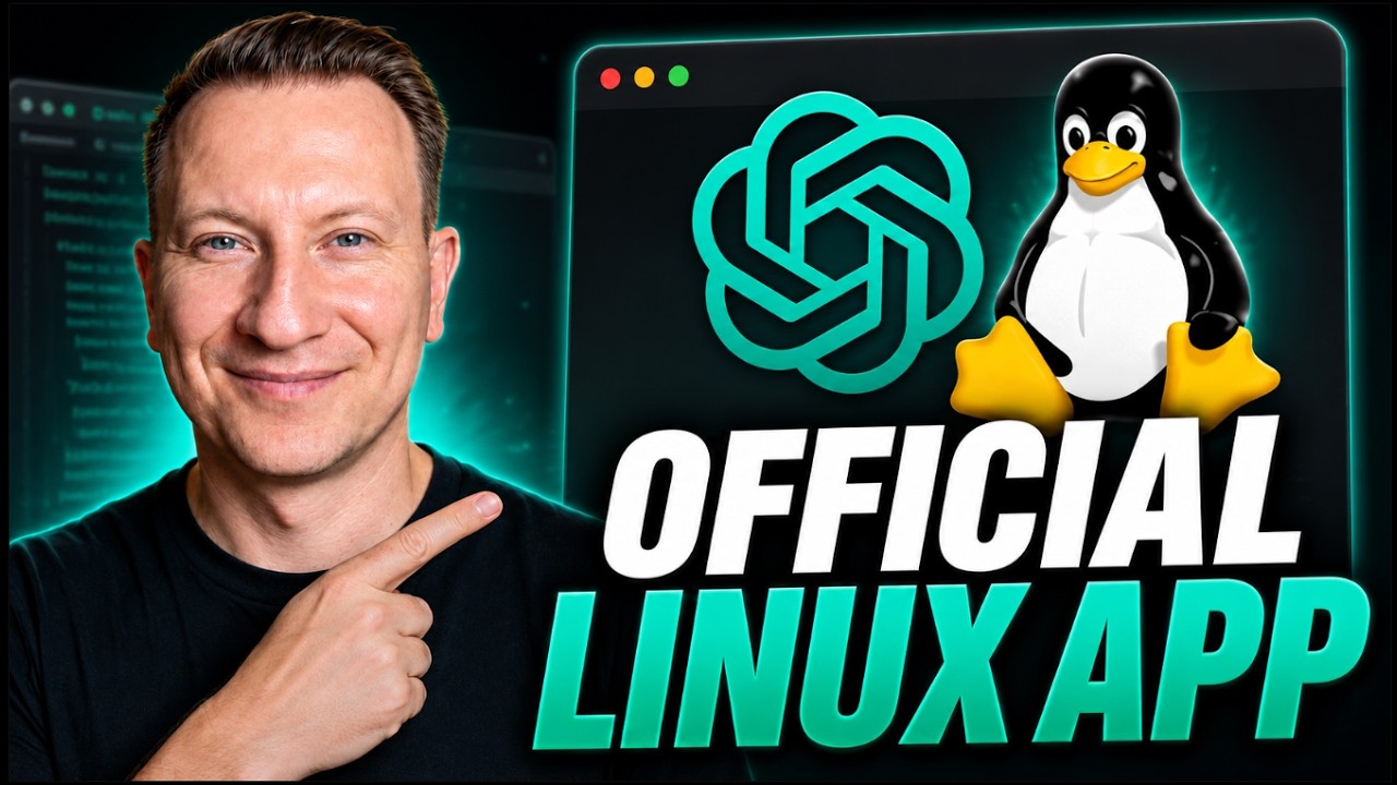 Video thumbnail for Video Tutorial: ChatGPT Linux Is Finally Here: Install the Official App + Codex