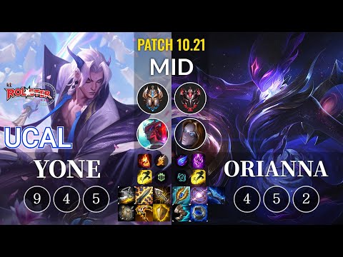 KT Ucal Yone vs Orianna Mid - KR Patch 10.21
