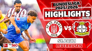 ST.PAULI VS LEVERKUSEN HIGHLIGHTS & ALL GOALS 2025 | BUNDESLIGA 25/26
