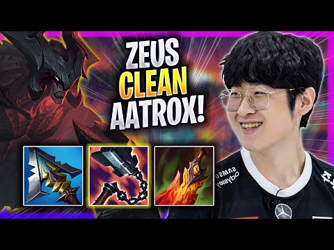 ZEUS IS SO CLEAN WITH AATROX! - T1 Zeus Plays Aatrox TOP vs Camille! | Season 2023