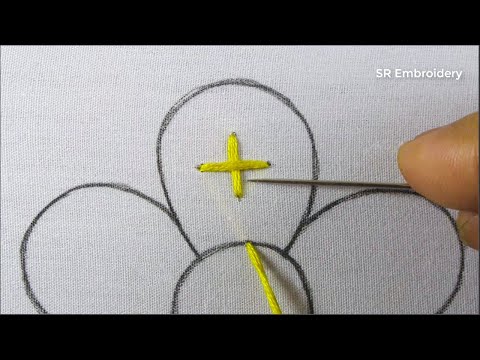 Fantastic Flower Hand Embroidery Design Tutorial Super Easy Unique Flower Sewing For Beginner