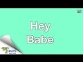 Calum - Hey Babe (Lyric Video) 