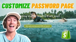 Customize & Edit Password Page in Shopify in 2024