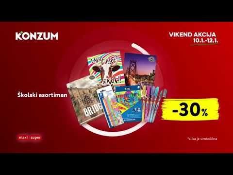 Konzum vikend akcija od 10.-12.01.2020.
