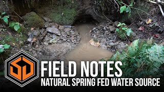 Natural Spring Fed Water Source - SD Field Notes