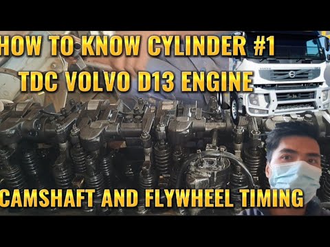 D13 Engine crankshaft and camshaft  engine timing |TOP 1CYLINDER POSITION #volvotrucks