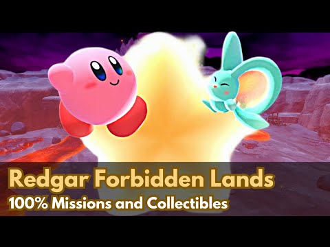 Redgar Forbidden Lands (World 6) 100% Walkthrough | Kirby and the Forgotten Land - Switch 2 [4K]