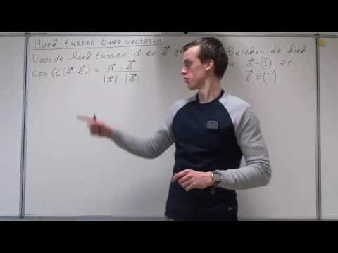 Hoek tussen twee vectoren (VWO wiskunde B)