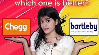 Chegg vs Bartelby | which one is better| online tutoring websites | curious Rakhi