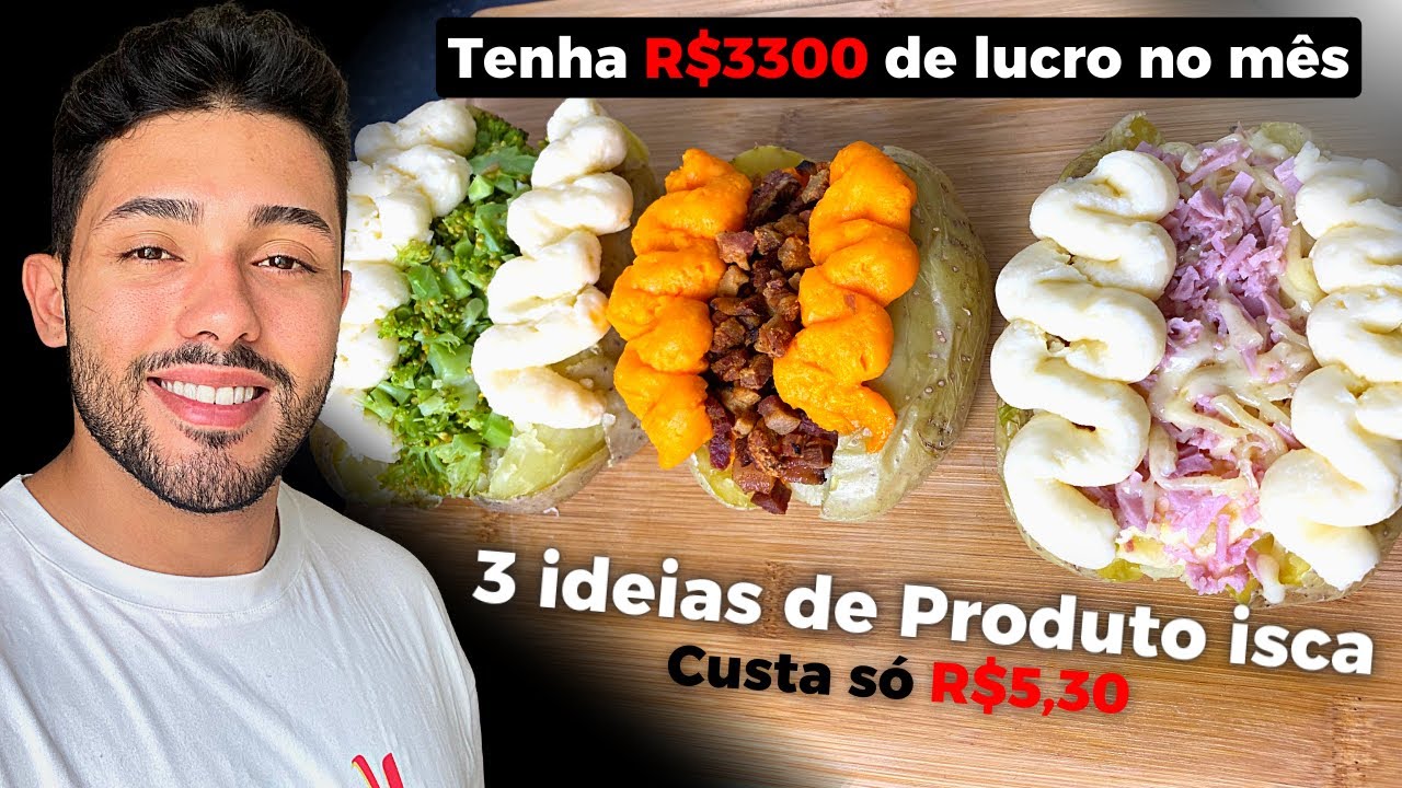 Como VENDER MAIS com um Produto isca/ 3 sabores de Batata Recheada- Para FATURAR 10k no mês em casa