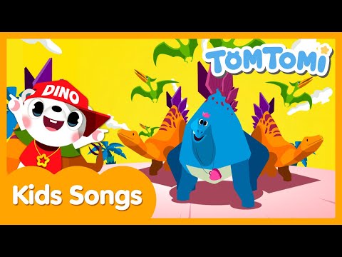 The Stegosaurus Song | Dinosaur Song | Children's Song | Dinosaur Cartoon | TOMTOMI Songs for Kids