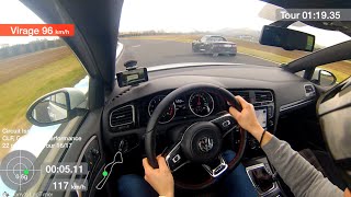 preview picture of video 'Golf MK7 GTI Performance - Circuit d'Issoire'