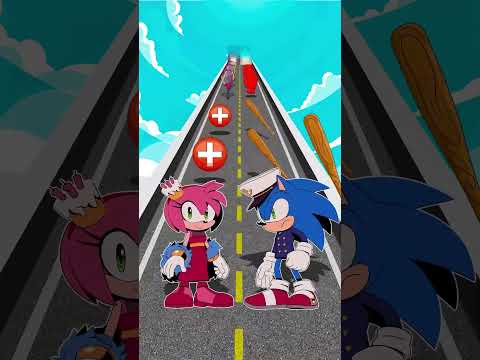 New Epic Save Run: Sonic vs. Amy Rose Day 6 Challenge! #SonicTheHedgehog #Sonic #Shorts