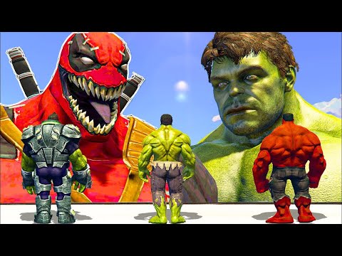 Hulk Army vs Venom Pool   What If Battle Superheroes