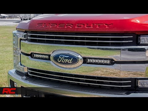 2017 Ford F-250 8-inch LED Light Bar Grille Kits by Rough Country