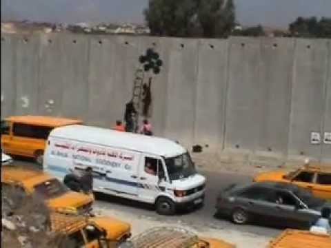 Banksy on The West Bank - Gaza Strip (Channel 4 News)