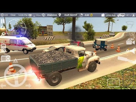 Russian Car Driver ZIL 130: Part 3 - Extreme Ballast Transport! - Android Gameplay