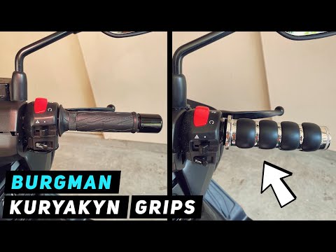 Suzuki Burgman - Kuryakyn ISO Grips Installation | Mitch's Scooter Stuff