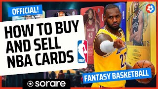 How to BUY and SELL fantasy NBA player CARDS on Sorare Fantasy BASKETBALL!