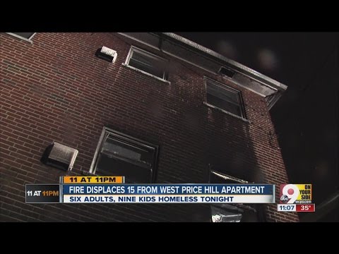Fire displaces 15 from West Price Hill apartment