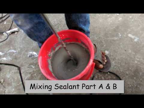 Expansion joint- sealant application