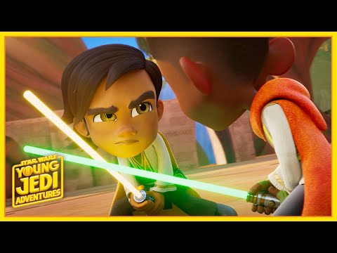 Kai and Djovi Practice | Star Wars: Young Jedi Adventures |@disneyjr X @StarWarsKids​