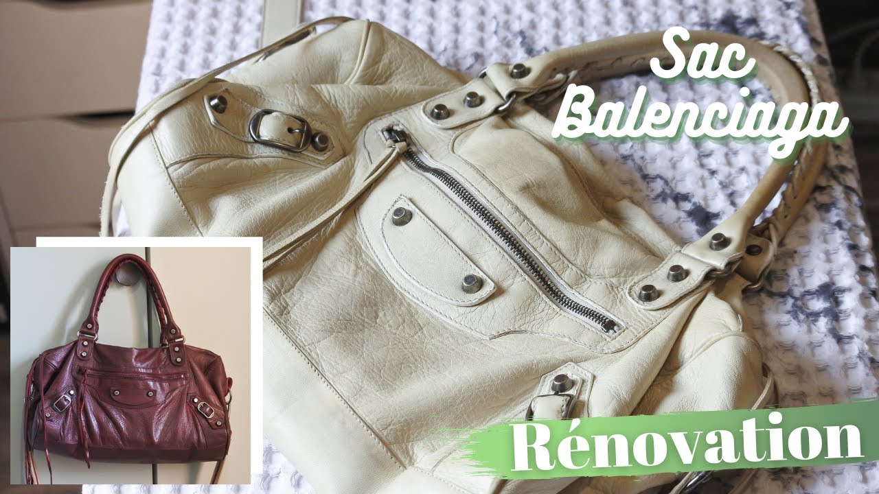 DIY • Je teins un sac CITY BALENCIAGA en bordeaux