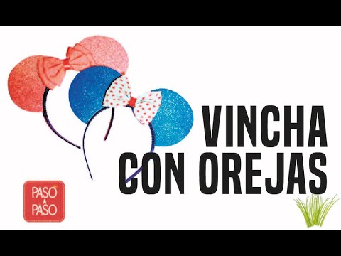 Vincha con Orejas estilo Minnie Mouse