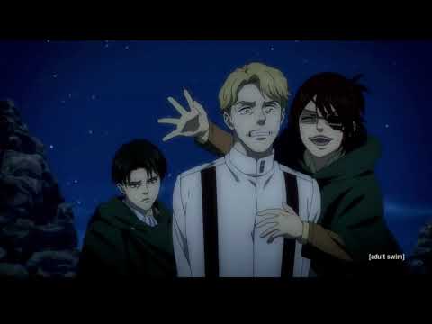 Levi and Hange's Sense of humor is Top tier English dub Attack on Titan season 4 episode 9