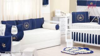 Quarto para Bebê Coroa Brasão Marinho | Ref: 53315