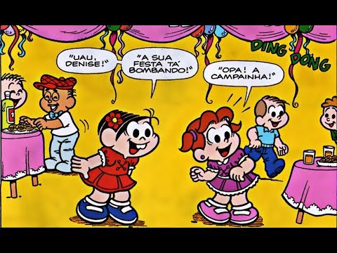 Mônica - A festa da Denise - gibis Quadrinhos Turma da Mônica