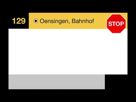 PostAuto Ansage - Oensingen Bahnhof Auf Wiedersehen - 129 Gänsbrunnen-Balsthal-Oensingen