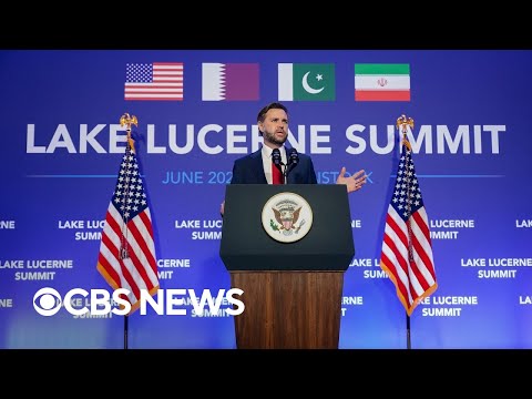 Watch Live: Vance gives update on Iran war peace talks