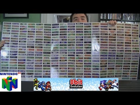 Gamerade - Custom Nintendo 64 Cartridge End Labels (Every Game) - Adam Koralik