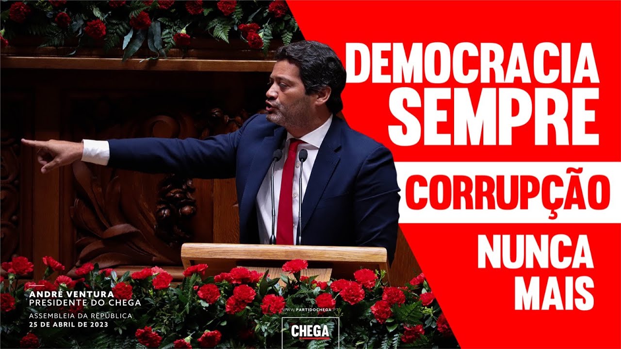 Ventura Arrasa: Democracia sim, corrupção nunca mais