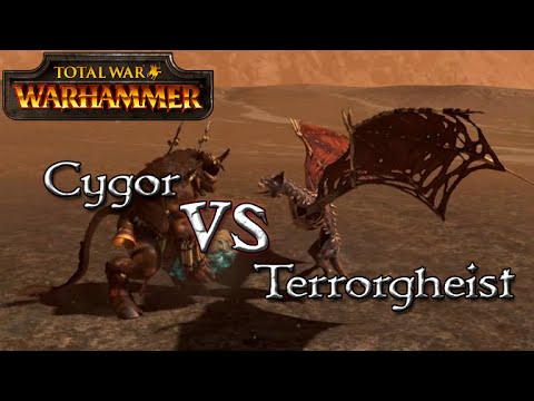 Terrorgheist vs Cygor - Total War: Warhammer - 1v1 Unit Battles