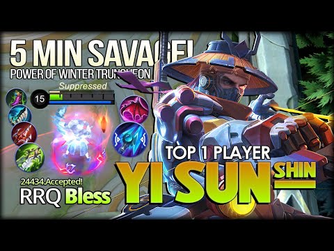 5 Minutes Savage! 92% Win Rate! 24434.Accepted! a.k.a RRQ Bless Top 1 Player YSS - Mobile Legends
