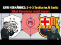 XAVI HERNANDEZ: 3-4-3 Tactics in Al Sadd:  What Barcelona could expect