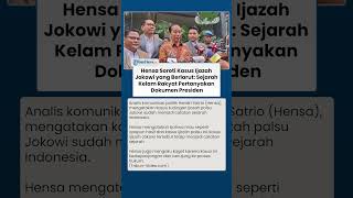 Hendri Satrio Soroti Kasus Ijazah Jokowi yang Berlarut: Sejarah Kelam Rakyat Pertanyakan Dokumen