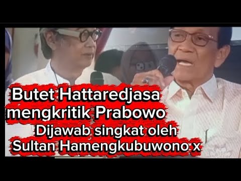 Butet criticized Prabowo, answered politely by Sultan Hamengkubuwono x @#abdiitchannel