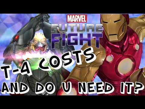 How many resources for T-4 and why it isn't really needed! Infinity Ultron 31 Marvel Future Fight
