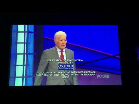 Jeopardy short end credits, Katherine Ryan Day 2 (12/7/20)