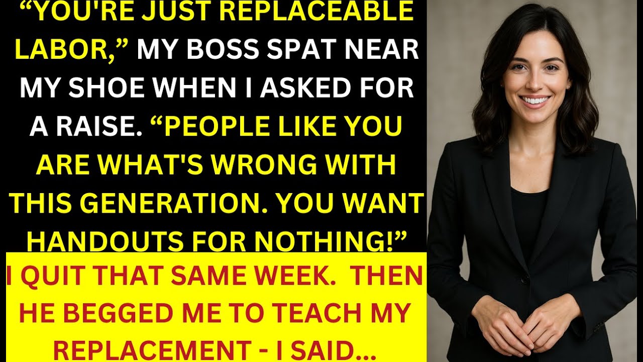 Boss Bullied Me into Quitting After I Asked for A Raise—Now He's Begging Me to Teach My Replacement.