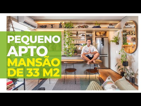 MINI MANSÃO! APARTAMENTO PEQUENO DÁ SHOW DE ACONCHEGO E SOLUÇÕES QUE O FEZ PARECER MUITO MAIOR!