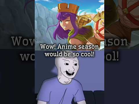 Anime Season in a Nutshell in #clashofclans #shorts #coc