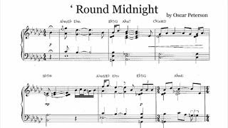 Oscar Peterson - Round Midnight (transcription)