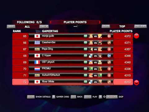 SSFIV AE PC Leader Board - TOP 200