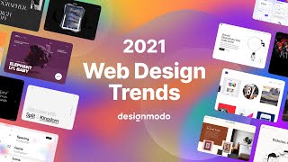 2021 Web Design Trends (Dark Mode, Blur and Noise, 3D Illustrations, Colorless UI, Big Typography)