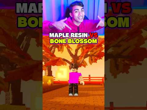 MAPLE RESIN VS BONE BLOSSOM GROW A GARDEN 😱